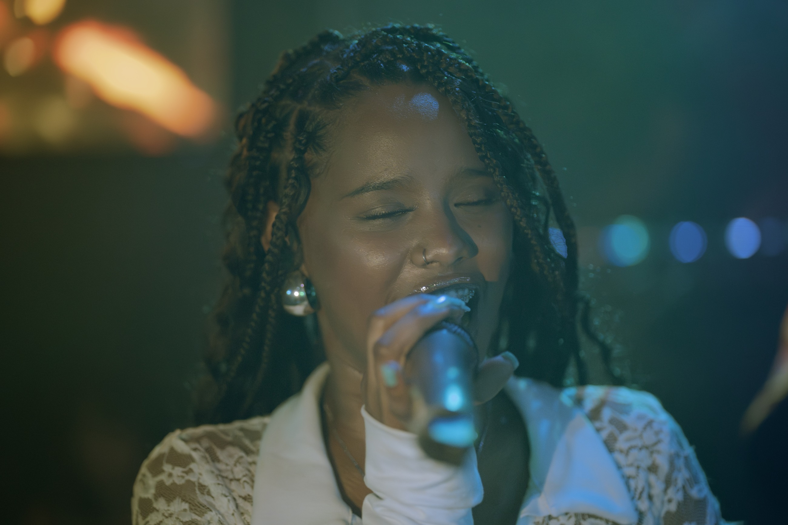 Musician performing